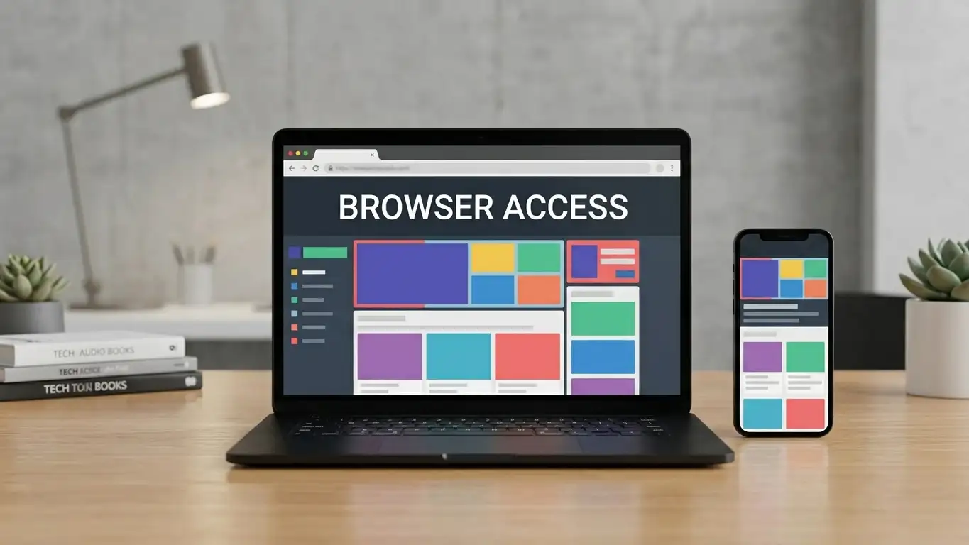 Smartphone and laptop displaying the WinSpirit browser-based casino interface